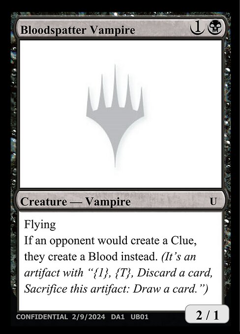 Bloodspatter Vampire — Unknown Event UB01a