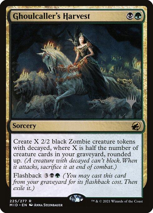 Colheita da Invocadora de Carniçais — Innistrad: Midnight Hunt Promos 225p