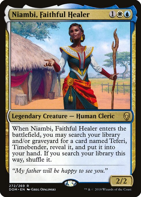 Niambi, Curandeira Fiel — Dominaria 272