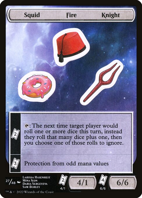 Squid Fire Knight — Unfinity Sticker Sheets 27