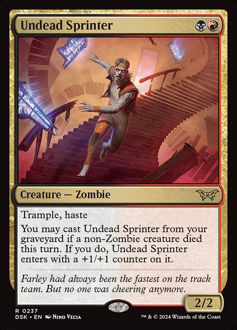 Undead Sprinter — Duskmourn: House of Horror 237