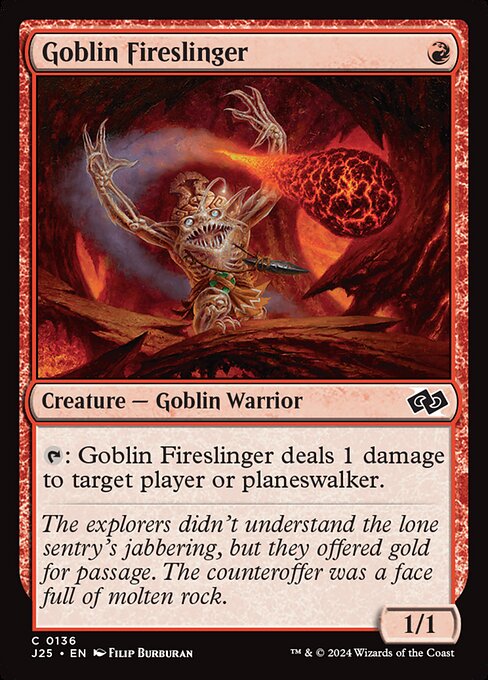 Goblin Atirador de Fogo — Foundations Jumpstart 136