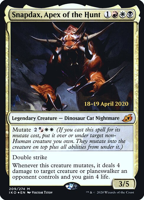 Snapdax, Ápice da Caça — Ikoria: Lair of Behemoths Promos 209s