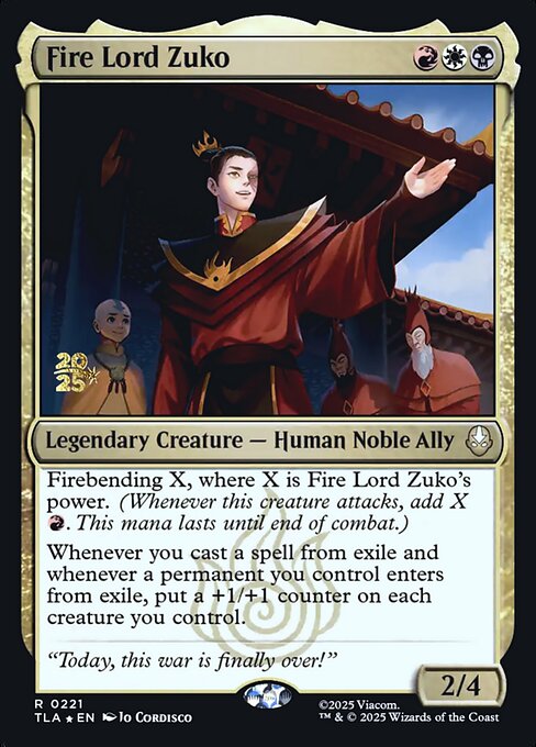 Fire Lord Zuko — Avatar: The Last Airbender Promos 221s