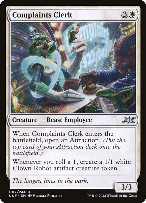 Complaints Clerk — Unfinity 7