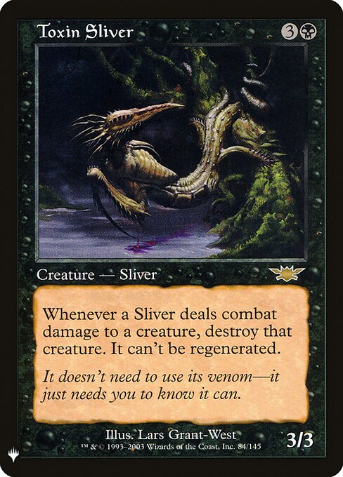 Fractius de Toxina — The List LGN-84