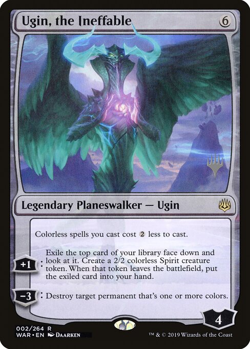 Ugin, o Inefável — War of the Spark Promos 2p