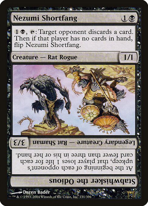 Nezumi Shortfang // Stabwhisker the Odious — Champions of Kamigawa 131