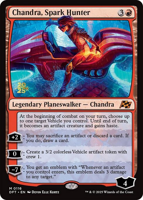 Chandra, Spark Hunter — Aetherdrift Promos 116s