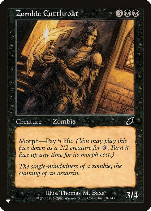 Zumbi Degolador — The List SCG-81