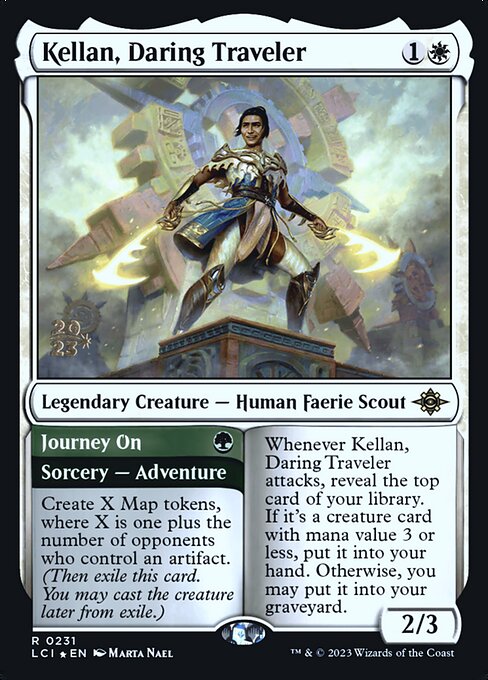 Kellan, Viajante Ousado // Seguir Viagem — The Lost Caverns of Ixalan Promos 231s