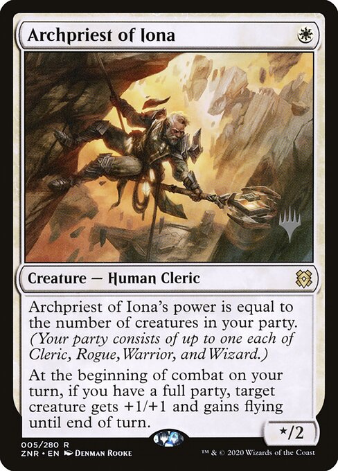 Arquissacerdote de Iona — Zendikar Rising Promos 5p
