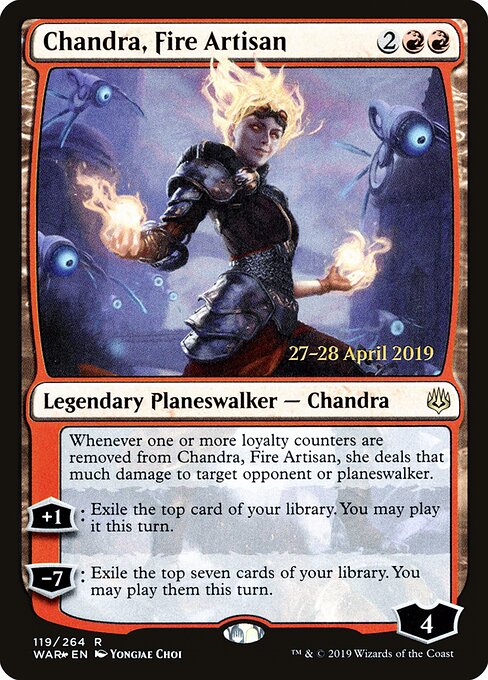 Chandra, Artesã do Fogo — War of the Spark Promos 119s