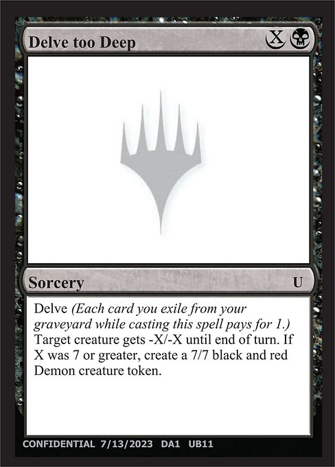 Delve too Deep — Unknown Event UB11