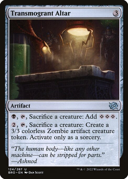 Altar Transmutador — The Brothers' War 124