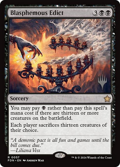 Blasphemous Edict — Foundations Promos 57p