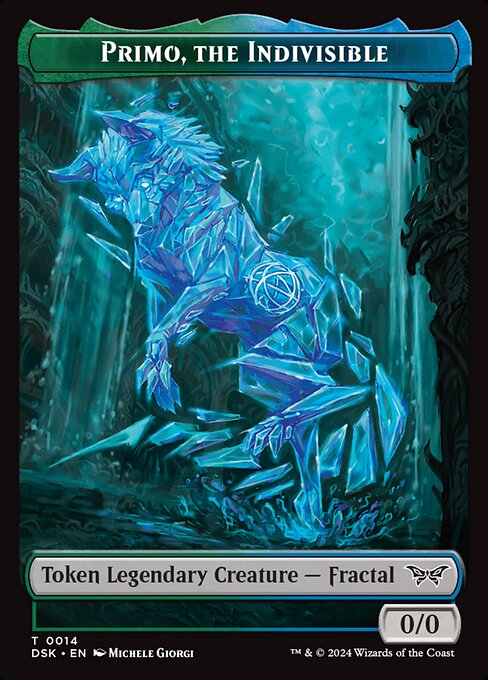 Primo, the Indivisible — Duskmourn: House of Horror Tokens 14