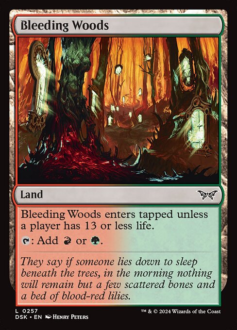 Bleeding Woods — Duskmourn: House of Horror 257