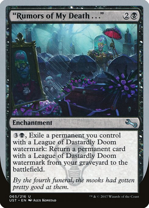 "Rumors of My Death . . ." — Unstable 65
