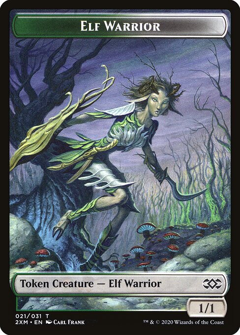 Elf Warrior — Double Masters Tokens 21