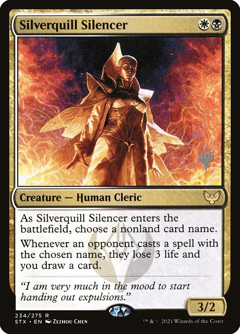 Silenciadora de Platinopena — Strixhaven: School of Mages Promos 234p