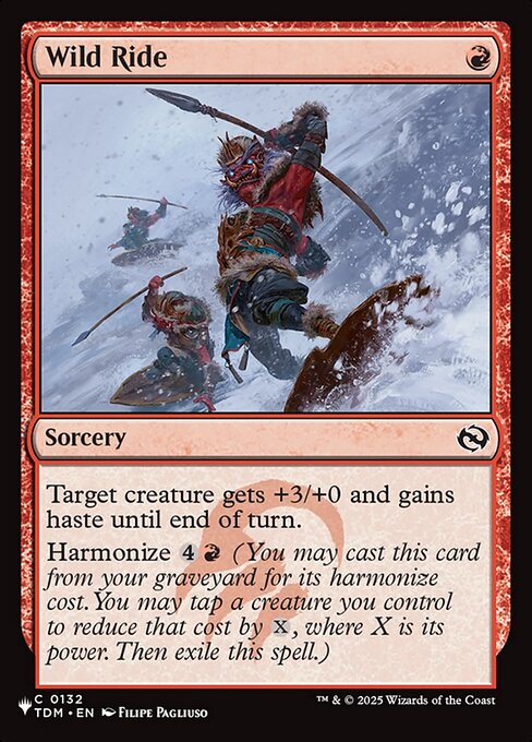 Wild Ride — The List TDM-132