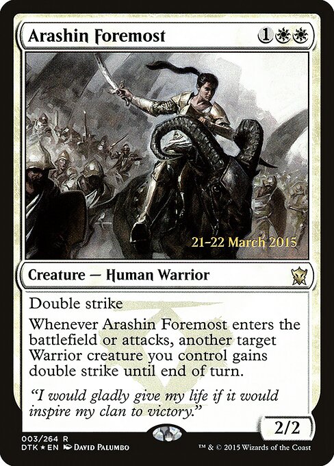 Principal de Arashin — Dragons of Tarkir Promos 3s