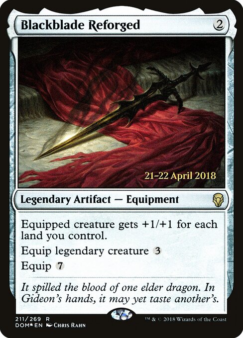 Lâmina Negra Reforjada — Dominaria Promos 211s
