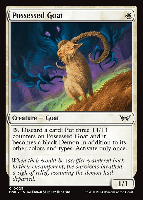 Possessed Goat — Duskmourn: House of Horror 25