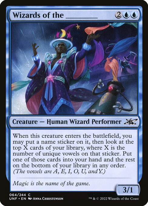 Wizards of the _____ — Unfinity 64