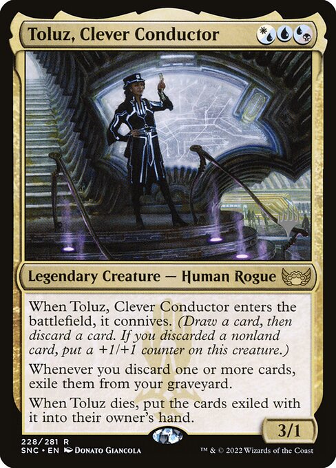 Toluz, Maquinista Astuta — Streets of New Capenna Promos 228p