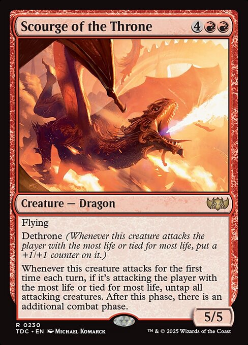 Flagelo do Trono — Tarkir: Dragonstorm Commander 230