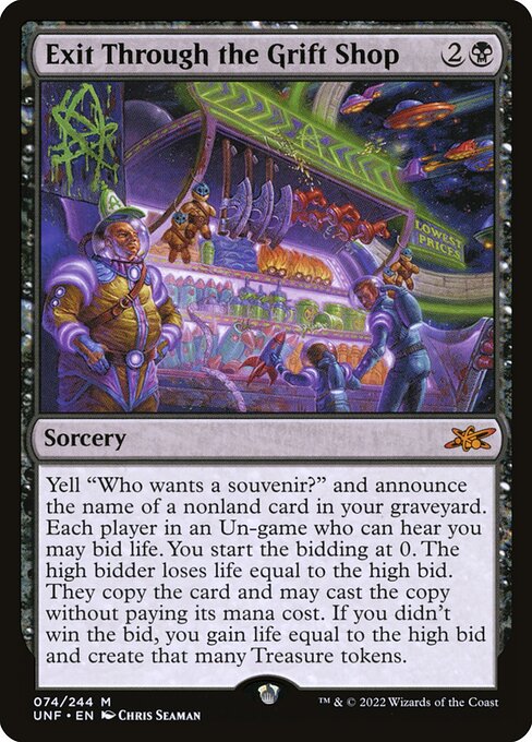 Exit Through the Grift Shop — Unfinity 74