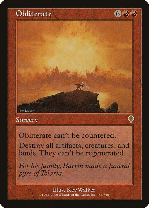 Obliterar — Invasion 156