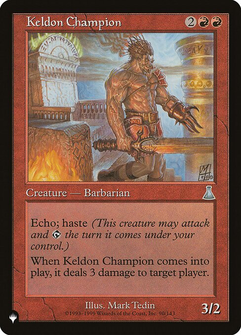 Campeão Keldoniano — The List UDS-90