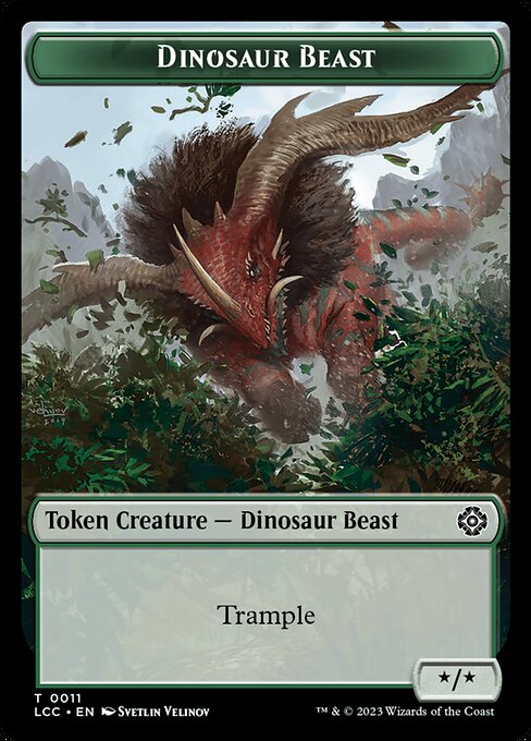 Dinosaur Beast — The Lost Caverns of Ixalan Commander Tokens 11