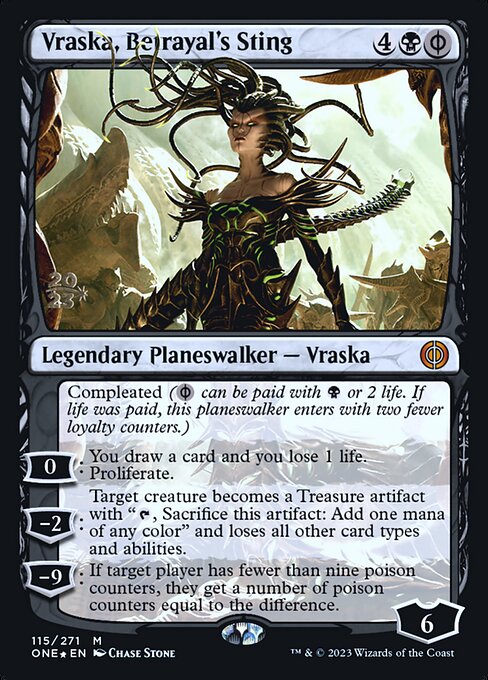 Vraska, Ferrão da Traição — Phyrexia: All Will Be One Promos 115s