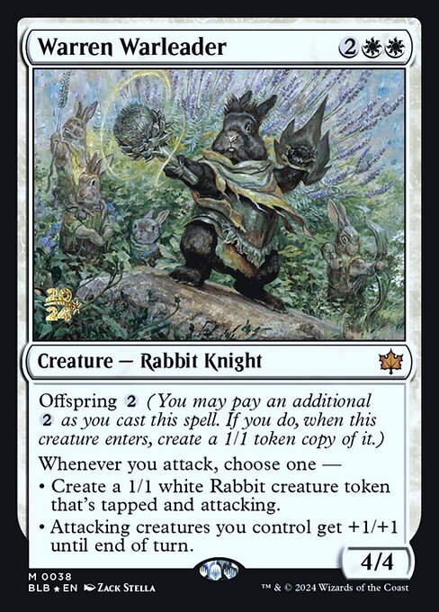 Warren Warleader — Bloomburrow Promos 38s