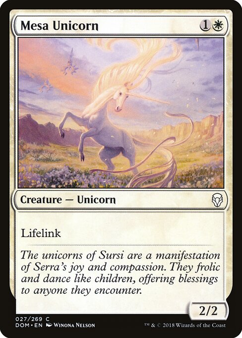 Unicórnio da Meseta — Dominaria 27