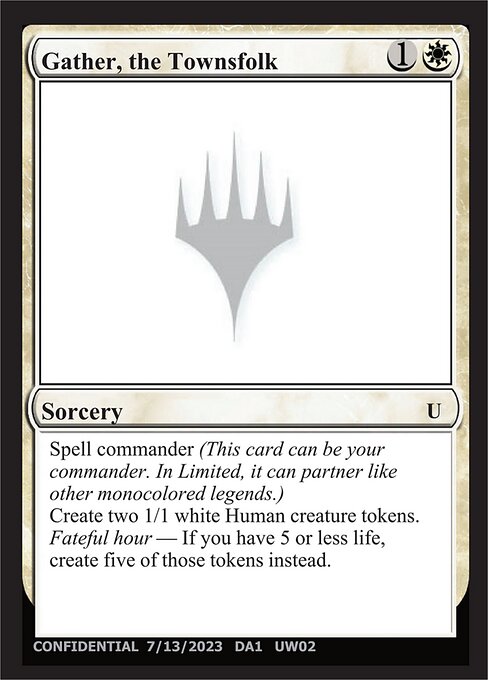 Gather, the Townsfolk — Unknown Event UW02a