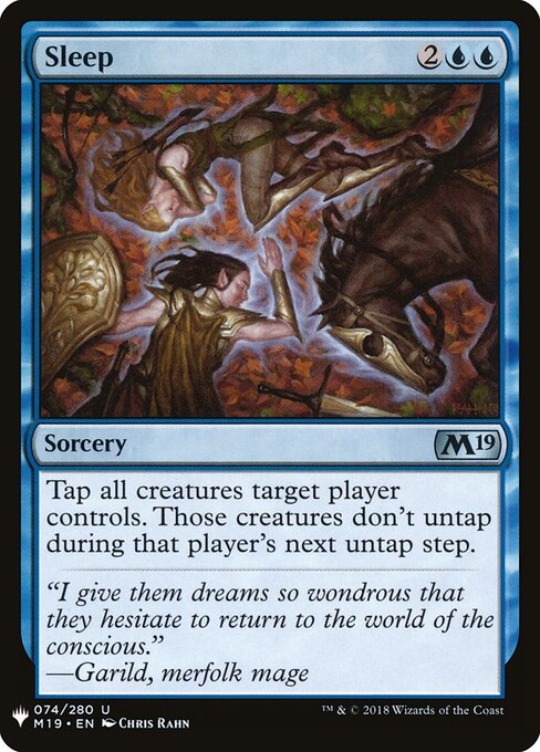 Dormir — The List M19-74