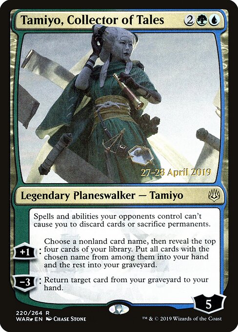 Tamiyo, Colecionadora de Histórias — War of the Spark Promos 220s
