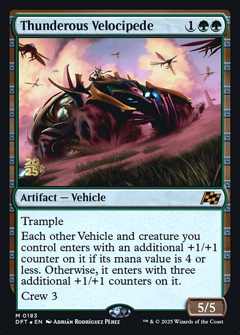 Thunderous Velocipede — Aetherdrift Promos 183s