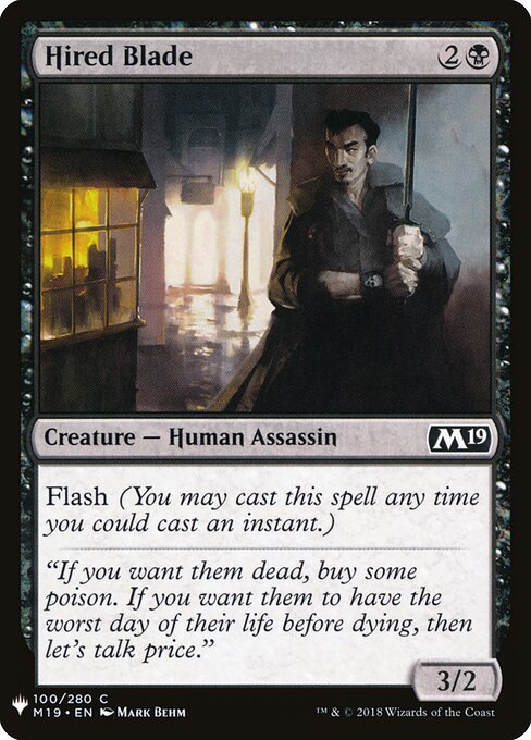 Lâmina de Aluguel — The List M19-100