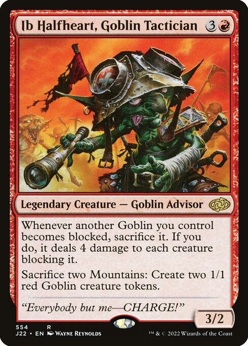 Ib Halfheart, Estrategista Goblin — Jumpstart 2022 554