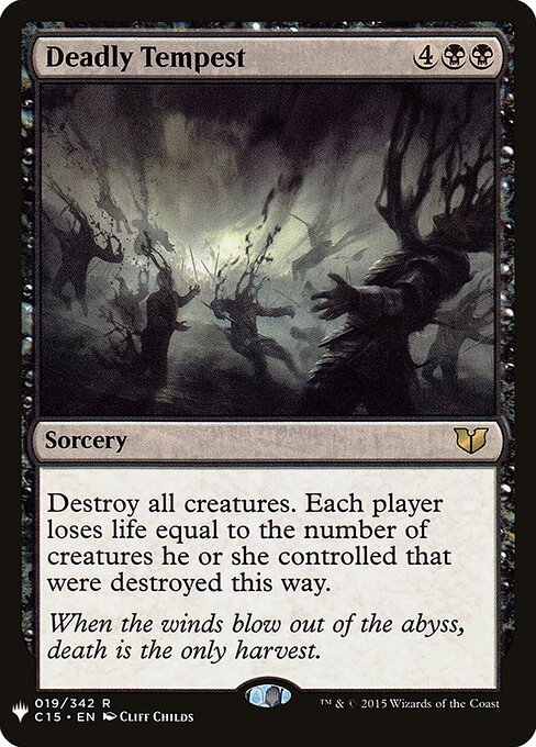 Tempestade Mortífera — The List C15-19