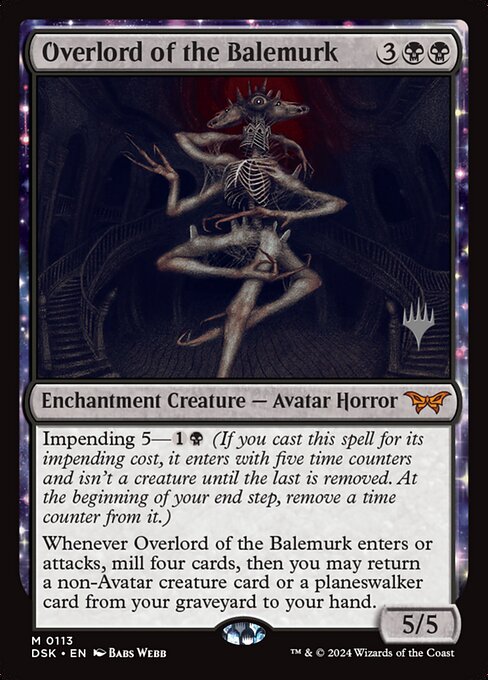 Overlord of the Balemurk — Duskmourn: House of Horror Promos 113p