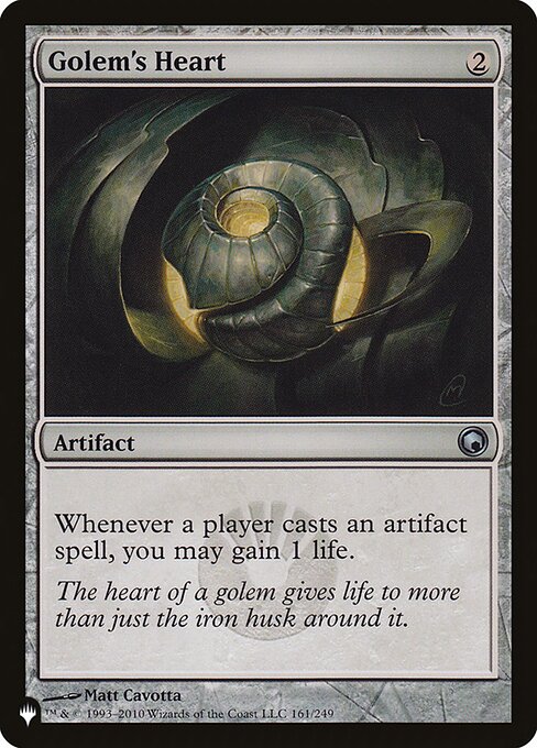 Coração de Golem — The List SOM-161
