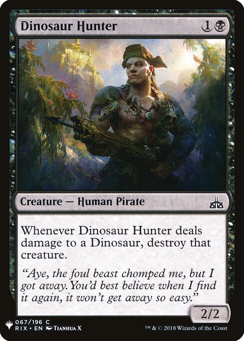 Caçador de Dinossauros — The List RIX-67