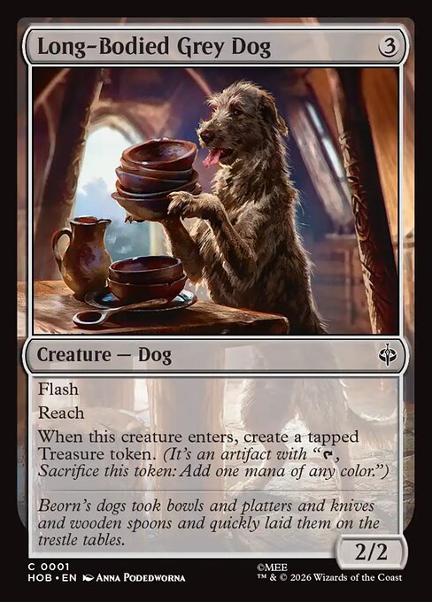 Long-Bodied Grey Dog — The Hobbit 1